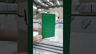 High-performance exterior wall fire-resistant sandwich panels with hidden screw fixing.