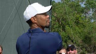 Tiger Woods nearly makes ace on No. 12 at Hero World Challenge