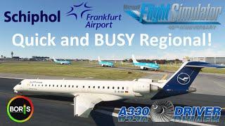 The CRJ brought back to life! Boris Audio Works Soundpack FIRST FLIGHT | AMS - FRA on VATSIM