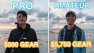 $5,750 vs $500 Camera Gear : Pro Photographer & Amateur Swap Camera Gear.