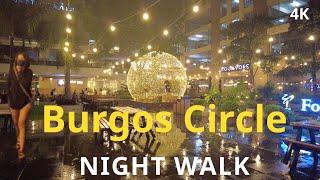 BGC BURGOS CIRCLE AT NIGHT IS A VIBE! (Manila, Philippines!)