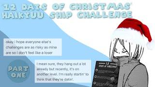 12 Days Of Christmas (Haikyuu Text Crush Challenges) // PART ONE // ultrq