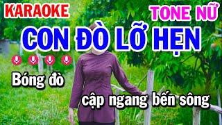 Con Đò Lỡ Hẹn Karaoke Nhạc Sống Tone Nữ | Karaoke Công Trình