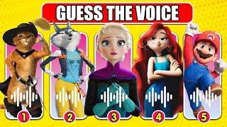 Guess The Character By Their Voice | Netflix Puss in Boots, Sing 2, Frozen 2, Teenage Kraken