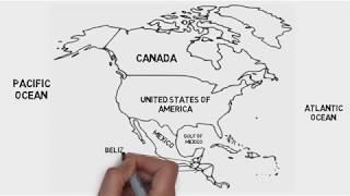 Map of North America (Countries & Their Location), North America Map 2023, Map of North America