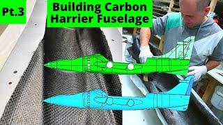 Laminating RC Harrier Jet | Carbon Fiber Composite Fuselage for Flight Testing