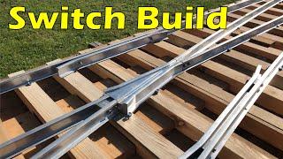 1 1/2 scale backyard railroad switch build.