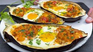 Eggplants with eggs taste better than meat! Easy, quick and incredibly delicious recipe!