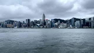 Riding the Star Ferry in Hong Kong across the harbour