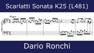 Domenico Scarlatti - Sonata in F sharp minor K25 (Dario Ronchi)