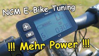 NCM E-BIKE TUNING  So einfach MEHR LEISTUNG möglich? L7 DISPLAY  [Deutsch]