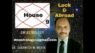 9th House of Fortune, luck, Gurus, Dharma in Vedic Astrology by Dr Dharmesh Mehta