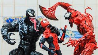 Spider Man How To Gain Control Carnage Ft Venom Fail | Figure Stop Motion