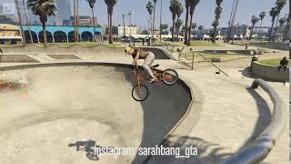 GTA V BMX - Transition from quarter to bowl in Vespucci