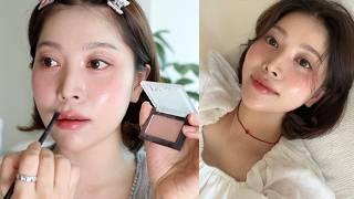 ‍🟩초여름 ˗ˋˏ GRWM ˎˊ˗ 꿀팁가득 데일리 메이크업 Daily Summer Make up Look (뽀용한 립표현, 렌즈추천, 여름틴트・・) | dear.jerry