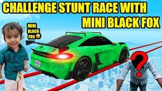 * CHALLENGE STUNT RACE WITH MINI BLACK FOX  * GTA 5 Online  | Facecam - Black Fox Tamil Gaming