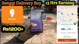 Swiggy Delivery Boy Earning 13 Hrs Earning ll in Electronic city Bangalore @Pasuo Rider