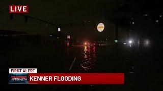 Kenner residents effected by flooding due to Hurricane Francine