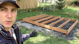 Backyard Build: Building a Tea House—Part 1: Site Prep and Floor Structure