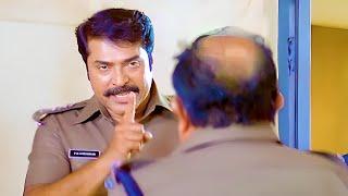 നിന്റെ കീഴാപ്പീസറാന്നോടാ ഐ ജി  | Mammootty Mass Scene - Roudram