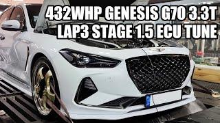432WHP GENESIS G70 LAP3 STAGE 1.5 ECU TUNE