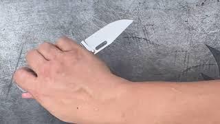 DEMKO KNIVES AD-20.5 TEXTURED TITANIUM.