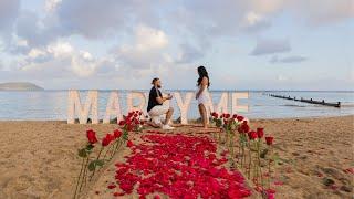 Hawaii "MARRY ME" Letters | Kahala Beach Proposal