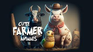 CUTE FARMER ANIMALS - AI SLIDESHOW - BASME3D