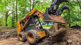 Building a new driveway at the cabin