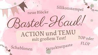 ️TEMU UND ACTION! Bastel Haul mit großem Test / neue Blöcke / Stempel und Schablonen Teil 1