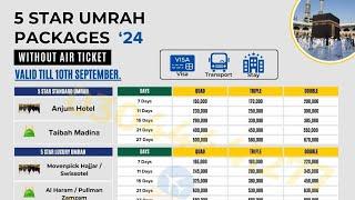 umrah packages 2024 Islamabad lahore karachi sialkot Attock Pakistan