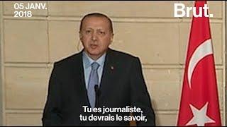 La réponse sèche du président turc Erdogan à un journaliste français