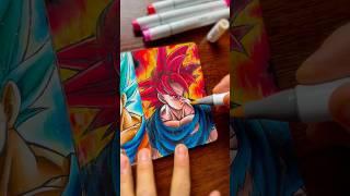 [ASMR] Drawing Goku Super Saiyan God - Dragon Ball Super | WyRich #goku #asmr