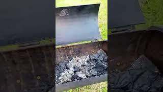 Мангал из газового баллона 