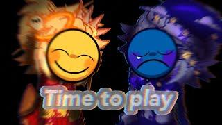 ️Time to play FUN/SAD️//meme//Sun and moon //️Animation Gacha club #fnaf