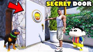 Franklin Opened NEW SECRET DOOR Inside His House In GTA 5 | SHINCHAN and CHOP