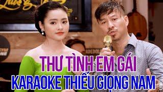 Karaoke Thiếu Giọng Nam Quang Lập - Thư Tình Em Gái | Karaoke Song Ca Với Thu Hường