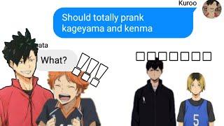 Haikyuu group chat | let's prank them