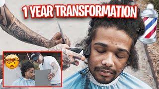 1 Year Haircut Transformation On A Stranger  (EMOTIONAL)  VicBlends