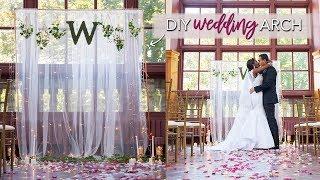 DIY Wedding Ceremony Backdrop (EASY & No Tools Required!)