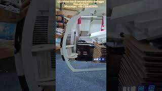 How to glass led mirror touch sensor installation||डबल लाइटिंग सेंसर मिरर गिलास बनाना सीखें||surat.