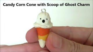 Candy Corn with Scoop of Ghost Charm | By Craft Happy Summer