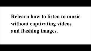 Can you listen to music without captivating videos? + ("Beats" by Michael Harlan Lyman)!