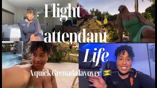 Flight Attendant Life| COME TO WORK WITH ME| QUICK GRENADALAYOVER