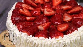 MI PRIMERA TARTA DE FRESAS | La receta que nunca falla