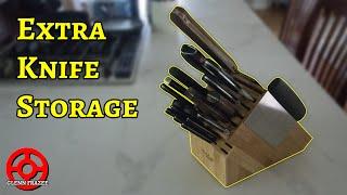 Too Many Knives? Add Rare Earth Magnets to Your Knife Block for Extra Storage