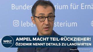 CEM ÖZDEMIR: Was ändert sich nun? Ampel macht Teil-Rückzieher bei Kürzungen für Landwirte