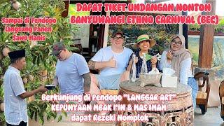 BAHAGIA AKANG DAVID DAPAT TIKET BEC FESTIVAL KEREN DI BANYUWANGI DARI MBAK I'IN & MAS IMAM