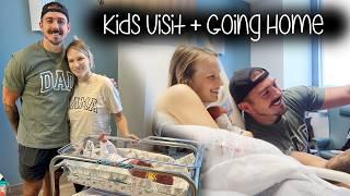 Kids meet the new baby & we finally go home!