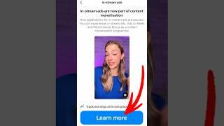 In-stream ads learn more problem #facebook #monetization #shorts #facebookmonetization #instreamads
